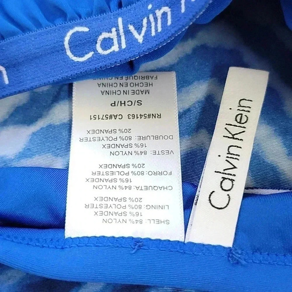Calvin Klein Women's Celestial Ombre Tie-Dyed Tankini Top - Picture 4 of 5
